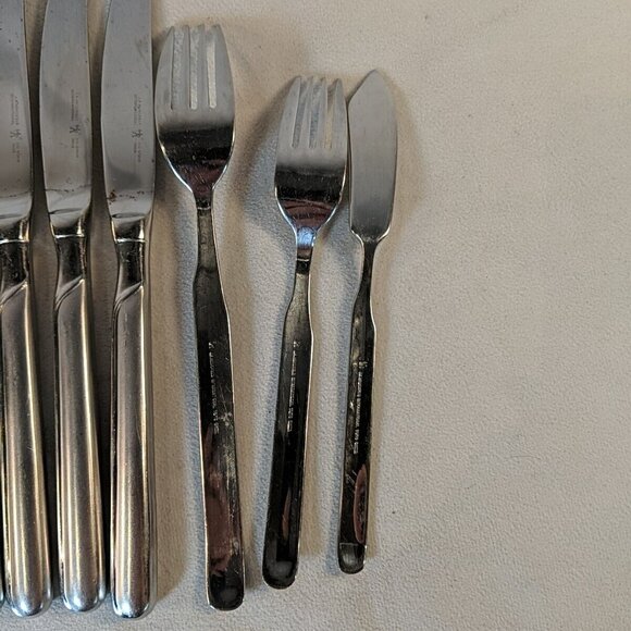 J.A. Henckels SYNERGY Stainless Steel 18/10 Flatware Lot 11 Butter Knives Fork - Picture 14 of 16